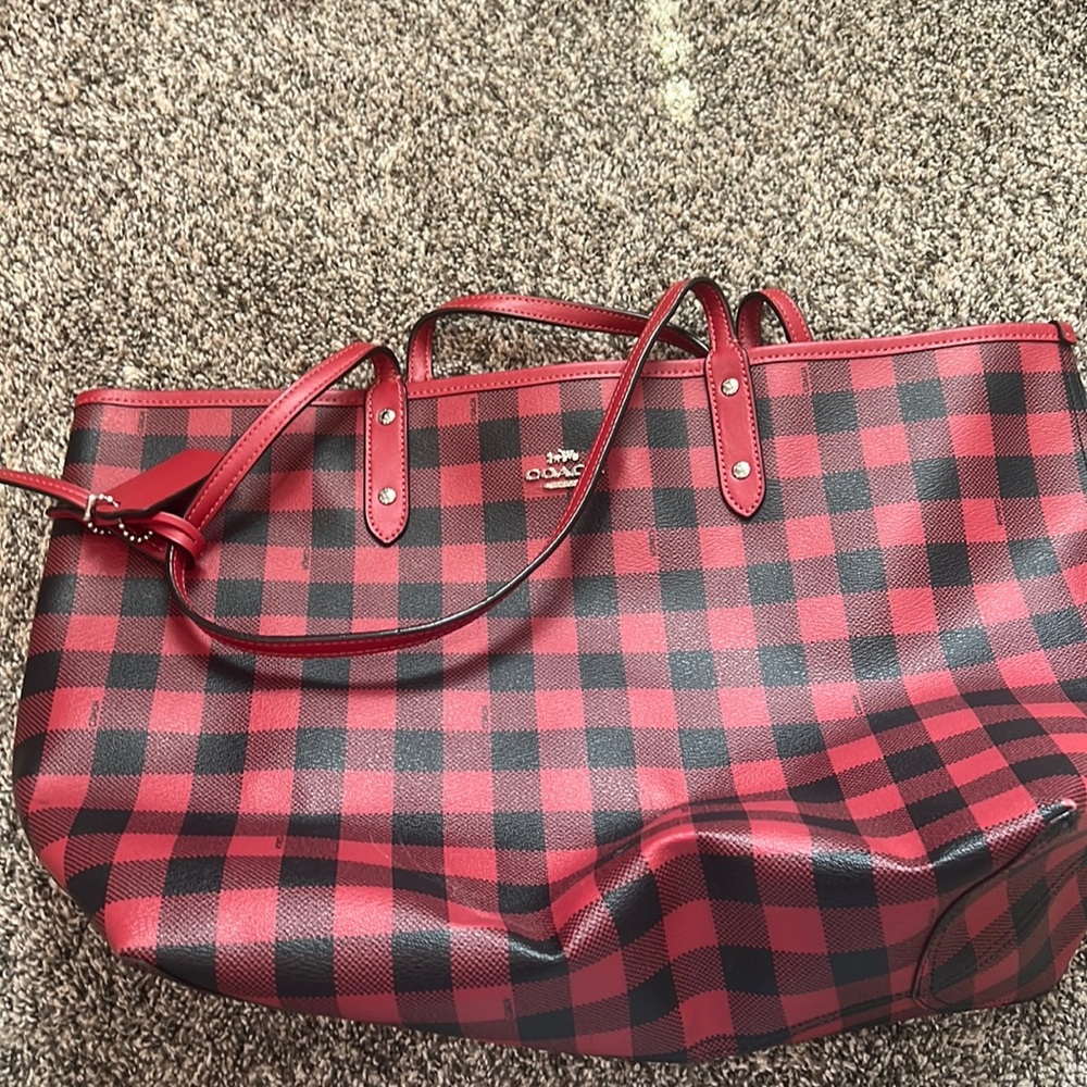Coach bag with wristlet attached